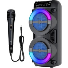Global Taşınabilir Bluetooth Hoparlör Rgb Işık Efektli Stereo Ses