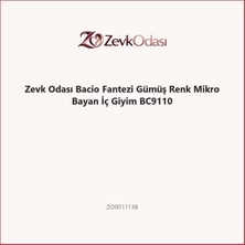 Zevk Odası Bacio Fantezi Gümüş Renk Mikro Bayan Iç Giyim BC9110