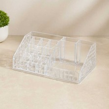 Bin1çeşit Mika Kristal 16 Bölmeli Makyaj Organizer 12.5X22X7.7 cm