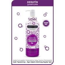 Morfose Keratin Şampuanı 2İn1 1000 ml Besleyici Etki ile Tüm Saç Tipleri için Özel Formül