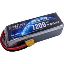 Profuse 4s 14.8V Lipo (Li-Po) Lityum Polimer Batarya - 7200MAH, 100C