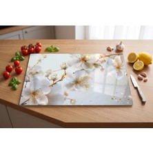 Cam Kesme Tahtası Temperli Uv Baskılı Kaymaz Ayaklı - 25X35 cm En Çok Tercih Edilen Boyut ile  Cam Kesme ve Servis Tahtası