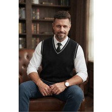 Youknitwear You Shaun %100 Pamuk V Yka Erkek Triko Süveter