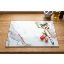 Cam Kesme Tahtası Temperli Uv Baskılı Kaymaz Ayaklı - 25X35 cm En Çok Tercih Edilen Boyut ile  Cam Kesme ve Servis Tahtası