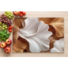 Cam Kesme Tahtası Temperli Uv Baskılı Kaymaz Ayaklı - 25X35 cm En Çok Tercih Edilen Boyut ile  Cam Kesme ve Servis Tahtası