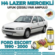 OtoÇizgi Ford Escort 1990 - 2000 Lazer Mercekli Ufuk Çizgili Far Ampulü Araç Motosiklet LED Şimşek Etkili