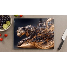 Cam Kesme Tahtası Temperli Uv Baskılı Kaymaz Ayaklı - 25X35 cm En Çok Tercih Edilen Boyut ile  Cam Kesme ve Servis Tahtası