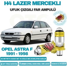 OtoÇizgi Opel Astra F 1991 - 1998 Lazer Mercekli Ufuk Çizgili Far Ampulü Araç Motosiklet LED Şimşek Etkili