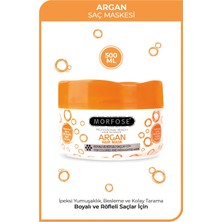 Morfose Argan Saç Maskesi 500 ml Tüm Saç Tipleri için İpeksi Dokunuş ve Elastikiyet Sağlar