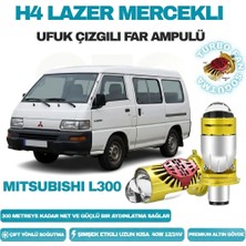OtoÇizgi Mitsubishi L300 1986 - 2013 Lazer Mercekli Ufuk Çizgili Far Ampulü Araç Motosiklet LED Şimşek Etkili