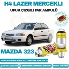 OtoÇizgi Mazda 323 1989 - 1998 Lazer Mercekli Ufuk Çizgili Far Ampulü Araç Motosiklet LED Şimşek Etkili