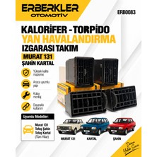 ERBERKLER Murat 131 Şahin Kartal Kalorifer Torpido Yan Havalandırma Izgarası ve Vites Konsol Izgarası Takım