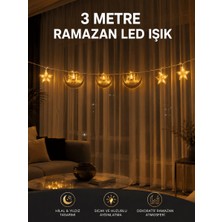 Global 3 Metre Ramazan LED Saçak Işık Ev Içi Dekoratif Aydınlatma