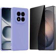 Tekno Grup Xiaomi Redmi Note 15 Pro Kılıf  Içi Kadife Yumuşak Lansman Kılıf-Lila + Hayalet Ekran Koruyucu