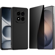 Tekno Grup Xiaomi Redmi Note 15 Pro 4g Kılıf  Içi Kadife Yumuşak Lansman Kılıf-Siyah + Hayalet Ekran Koruyucu