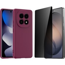 Tekno Grup Xiaomi Redmi Note 15 4g Kılıf  Içi Kadife Yumuşak Lansman Kılıf-Koyu Mor + Hayalet Ekran Koruyucu
