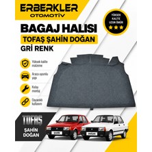 ERBERKLER Tofaş Şahin Doğan Bagaj Halısı Gri Renk