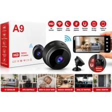 YDGR A9 Mini Wifi Kablosuz Güvenlik Kamerası Hd Görüntülü Telefon Bağlantılı Ev Ofis Araç Içi Izleme Kamerası
