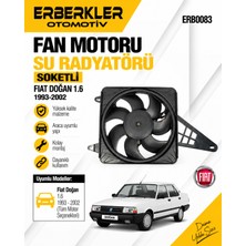 ERBERKLER 85055159 Fan Motoru Soketlı Su Radyatoru Fıat Dogan 1.6 1993-2002 Uyumlu