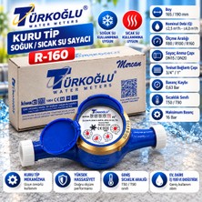 Türkoğlu Remont Sıcak Soğuk  Su Sayacı - Ev Işyeri Tipi Su SAATI-R160