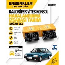 ERBERKLER Kalorifer Vites Konsol Havalandırma Izgarası Takım Doğan Slx