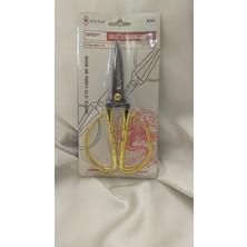 Sultan Metal Makas 15 Cm. Ejder Desenli Altın Sap - Ince Uçlu (K44)