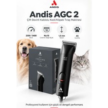 Andis AGC 2 Çift Devirli Kablolu Kedi Köpek Tıraş Makinesi - Yüksek Performans