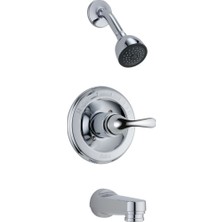 1001 Faucet Klasik Küvet Bataryası Seti, Duş Bataryası Seti, Delta Duş Trim Kiti, Küvet ve Duş Bataryası Kombo, Krom T13420-PD (Vana Dahil Değildir)