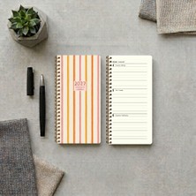 Keskin Color 2027 Yılı 8X16 cm Haftalık Cep Ajandası  Çizgi