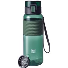 1001 Içecek Şişesi, Bpa Içermez, Fitness, Boş Zaman ve Ofis Için Su Şişesi, Tritan, Koyu Yeşil, 680 ml