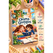 Birikiyedi Çocuklar Için Okuma Günlüğüm/kitap Takip ve Değerlendirme Defteri/a5 Tel Spiralli/ince Kapak