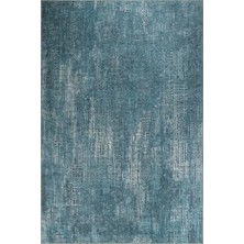 Hali.Net London Klasik Turkuaz Polyester Dikdörtgen Modern Desenli Pamuk Makinada Yıkanabilir Hav Toz Vermez Leke Tutmayan Kaymaz Taban Dijital Makine Baskı Salon Yolluk Mutfak Halı