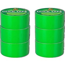 1001 Marka 1265018_C Duck Renkli Koli Bandı, 6 Rulo, Neon Kireç Yeşili, 6 Rulo