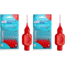 1001 0.5 mm - Kırmızı Diş Arayüz Fırçası (1 x 8 Adet) (2 Paketi)