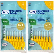 1001 0.7 mm - Sarı Diş Arayüz Fırçası (1x 8 Adet) (2 Paketi)