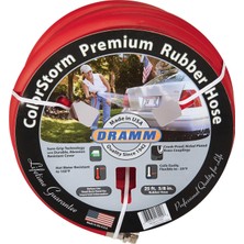 1001 17001 Colorstorm Kauçuk Bahçe Hortumu, 5/8"X50", Kırmızı
