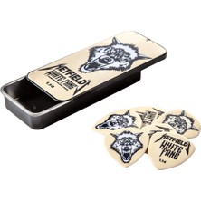 1001 Box 6 James Hetfield White Fang 1,14MM Akış Gitar Penası, PH122T114, S, Beyaz/zengin Bahçe