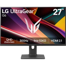 1001 Ultragear™ G6 27" 27G64NA-B 300Hz 1ms(gtg) Qhd IPS Pivot Dcı-P3%93 Vesa Displayhdr 400 G-Sync Freesync Premium Gaming Monitör