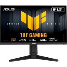 1001 Tuf Gaming Series 5 - VG259QL5A Oyun Monitörü - 24,5 Inç, Full Hd (1920X1080), 200Hz, Hızlı Ips, Elmb, 0.3ms Gtg (Min.), Stereo Hoparlör, Displaywidget Merkezi, Yükseklik Ayarı