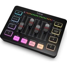 1001 Oyun Ses Mikseri, Xlr Mikrofon Arayüzü ile Akış Rgb Pc Mikser, Bireysel Kontrol, Ses Fader, Sessiz Düğmesi, 48V Fantom Güç, Podcast/kayıt/vokal/oyun Sesli-Ampligame Sc3