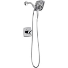 1001 (Without Rough, Shower Faucet, Chrome) - Delta T17264-I Ashlyn Monitor 17 Series Shower Trim With IN2ITION Two-In-One Handshower Showerhead, Chrome