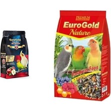 1001 Paraket Yem Seti - Deluxe Blend Elmalı 1 kg + Ballı 750 gr