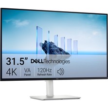 1001 32 Plus 4K Monitör - S3225QS - 31,5 Inç 4K (3840 x 2160) 120 Hz'e Kadar 16:9, Va Panel, Amd Freesync Premium,%99 Srgb,%95 Dcı-P3, Kontrast Oranı 1500:1, Comfortview Plus - Kül Beyazı