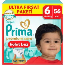 1001 Premium Care Külot Bez Ultra Fırsat Paketi 6 Numara 56 Adet Bebek Bezi