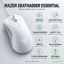 Razer Deathadder Essentıal 6400 Dpı Kablolu Gamıng Mouse-Beyaz