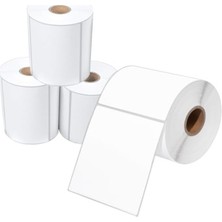 Mythriva Su-Yağ-Isı Dayanıklı Termal Kargo Barkod Etiketi, 100X150 mm