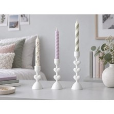 Megys Studio Lunera Kalpli Katmanlı Şamdan / Mumluk - Üçlü Set