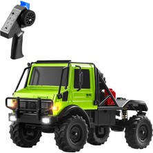Mythriva Mn Model MN333 1/18 Mercedes Unimog U4000 4WD Rc Crawler Offroad Uzaktan Kumandalı Araba Arazi Aracı Model Car Truck Rtr Yeşil MN-333 +Dahili Işık Seti