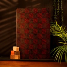 Carlo Pablo %100 Doğal El Yapımı End Grain Kesme Tahtası Premium Wenge ve Padouk, Antibakteriyel Çizilmez Yüzey, Su Geçirmez (Avrupa'da Üretilmiştir)
