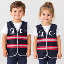Teknik Atatürk Ayyıldız Baskılı Reflektörlü Yelek